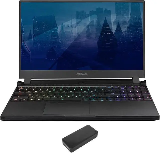 Main image of Gigabyte AORUS 15P Gaming & Entertainment Laptop (Intel i7-11800H 8-Core, 15.6" 300Hz Full HD (1920x1080), NVIDIA RTX 3070, 16GB RAM, 1TB SSD, Backlit KB, Wifi, Win 10 Home) with DV4K Dock