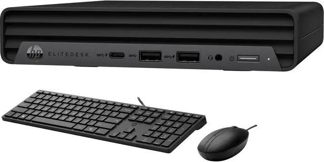 Alt view image 3 of 5 - HP EliteDesk 800 G6 Business Mini Desktop (Intel i7-10700T vPro 8-Core, Intel UHD 630, 8GB RAM, 256GB SSD, Wifi, USB 3.2, Bluetooth, Display Port, Win 10 Pro) with G5 Essential Dock