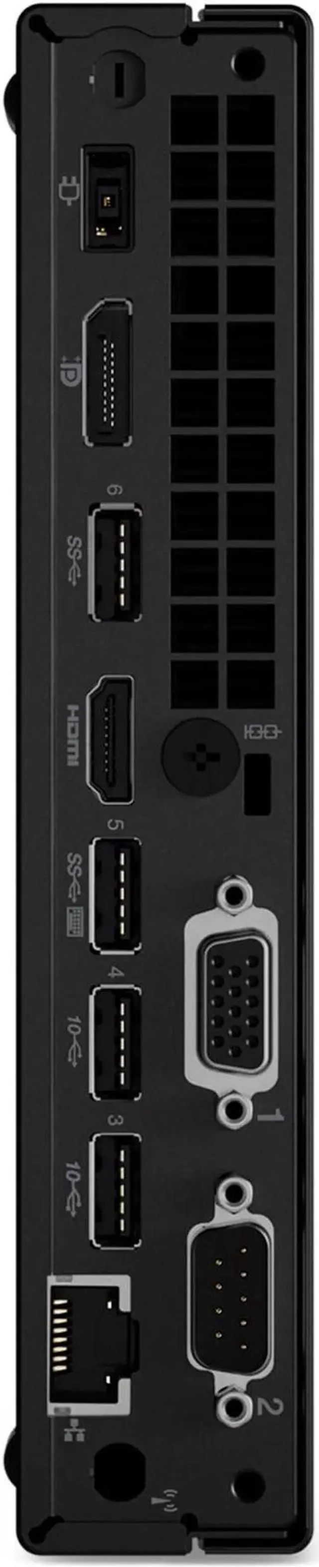 Alt view image 6 of 6 - Lenovo ThinkCentre M70q Tiny Business Mini Desktop (Intel i3-10105T, Intel UHD 630, 32GB DDR4, 512GB PCIe SSD, WiFi 6, Bluetooth 5.2, 65W PSU, RJ-45, 1 Display Port, HDMI, Win 11 Home) (Renewed)