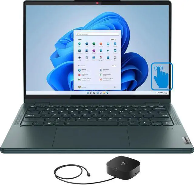 Main image of Lenovo Yoga 6 Home & Business 2-in-1 Laptop (AMD Ryzen 5 7530U 6-Core, 13.3" 60 Hz Touch Wide UXGA (1920x1200), AMD Radeon, 8GB RAM, 256GB SSD, Backlit KB, Win 11 Home) with G2 Universal Dock