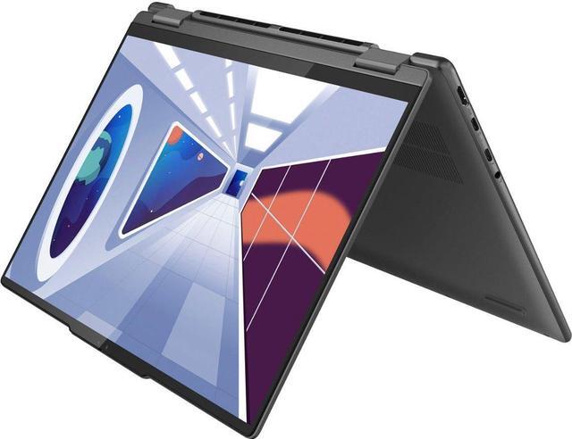 Alt view image 3 of 7 - Lenovo Yoga 7i Home & Business 2-in-1 Laptop (Intel i7-1355U 10-Core, 16GB LPDDR5 5200MHz RAM, 1TB M.2 2242 PCIe SSD, Intel Iris Xe, 14.0" 60 Hz Touch 2240x1400, Win 10 Pro) Refurbished