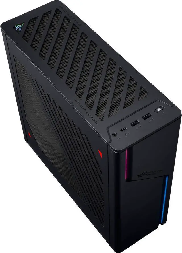 Alt view image 4 of 7 - ASUS ROG Gaming Desktop PC, Small Form Factor (Intel i7-13700F 16-Core, GeForce RTX 4070 12GB, 64GB DDR5 RAM, 2x1TB PCIe SSD NVMe SSD (2TB), WiFi 6E, Bluetooth 5.3, Win 11 Pro)