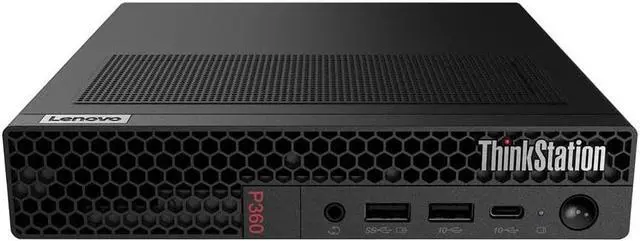 Alt view image 4 of 6 - Lenovo ThinkStation P360 Tiny Business Mini Desktop (Intel i7-12700T 12-Core, NVIDIA T400, 32GB DDR5 4800MHz RAM, 8TB PCIe SSD, Wifi, USB 3.2, Win 11 Pro) with Microsoft 365 Personal , Dockztorm Hub