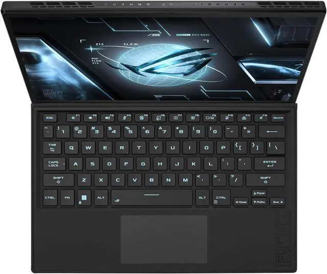 Alt view image 6 of 7 - ASUS ROG Flow Z13 Gaming & Entertainment 2-in-1 Laptop (Intel i5-12500H 12-Core, 16GB LPDDR5 5200MHz RAM, 1TB M.2 2242 PCIe SSD, Intel Iris Xe, 13.4" 120 Hz Touch Win 10 Pro) Refurbished