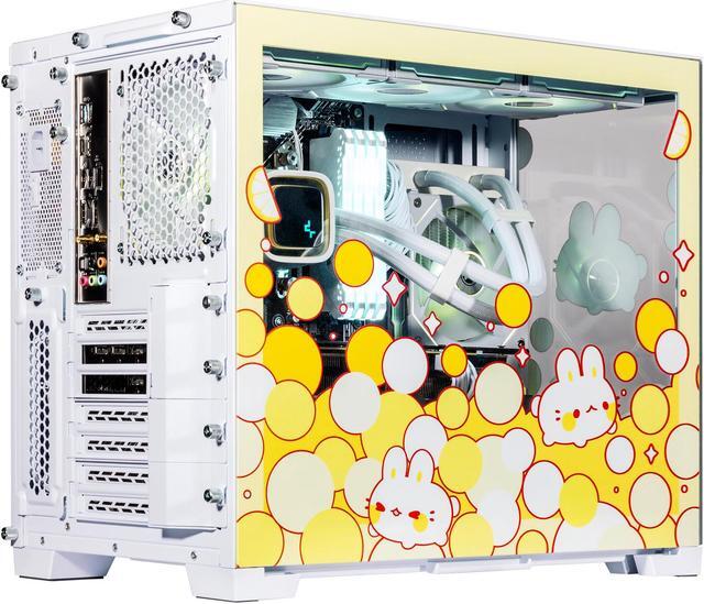 Alt view image 6 of 7 - Velztorm Fruity Bunny Yellow Limited Edition Gaming PC (AMD Ryzen 7 5700X 8-Core, 16GB DDR4, 512GB PCIe SSD + 1TB HDD (3.5), GeForce RTX 3070, WiFi 5, BT 5, Liquid Cooled 240mm, 850W, Win11Home)