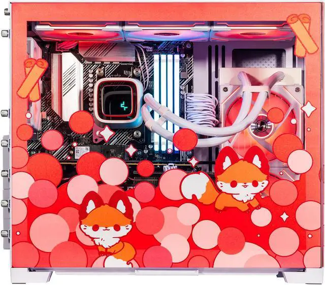 Alt view image 3 of 7 - Velztorm Cinnamon Fox Custom Built Gaming Desktop PC (AMD Ryzen 7 5700X, GeForce RTX 5070, 16GB DDR4, 1TB PCIe SSD + 2TB HDD, RGB Fans, 240mm AIO, 850W PSU, WiFi 5, Bluetooth 5.0, RJ-45, Win 11 Pro)