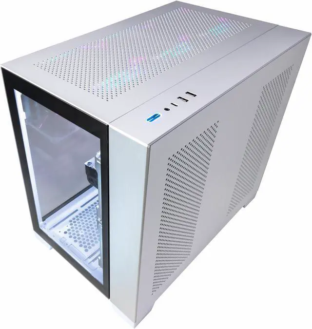 Alt view image 6 of 7 - Velztorm Mini Lux Gaming Desktop PC (AMD Ryzen 9 5950X, GeForce RTX 5070 Ti, 32GB DDR4, 2TB PCIe SSD, 240mm AIO, 750W PSU, WiFi 4, RJ-45, 1 Display Port, HDMI, Win 11 Pro)