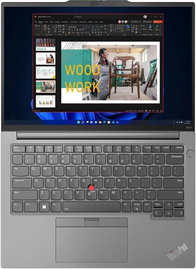 Alt view image 5 of 7 - Lenovo ThinkPad E14 Business Laptop 14.0" IPS WUXGA Display (AMD Ryzen 5 7530U, 8GB DDR4, 512GB SSD, AMD Radeon, Backlit KB, Fingerprint, WiFi 6, Webcam, Bluetooth 5.2, Win 11 Pro) (Renewed)