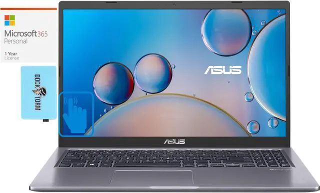 Main image of ASUS Vivobook 15 Home & Business Laptop (Intel i5-1135G7 4-Core, 15.6" 60 Hz Touch Full HD (1920x1080), Intel Iris Xe, 8GB RAM, Win 10 Pro) with Microsoft 365 Personal , Dockztorm Hub
