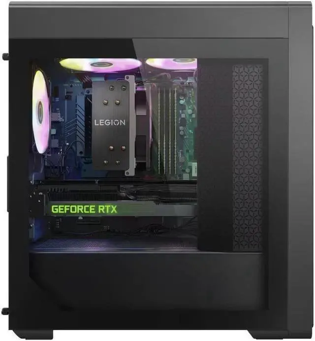 Alt view image 2 of 6 - Lenovo Legion T5   Gaming Desktop PC (16-Core Intel i7-13700F upto 5.2 GH, 64GB DDR5, 2x4TB PCIe SSD (8TB), GeForce RTX 3060 Ti 8GB, RGB Fans, 500W PSU, WiFi 6, Win 10 Pro)