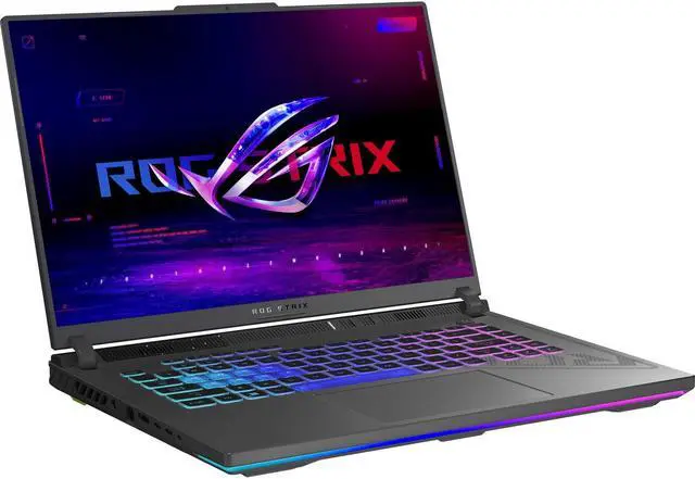 Alt view image 2 of 7 - ASUS ROG Strix G16 G614 Gaming & Entertainment Laptop (Intel i9-14900HX 24-Core, 32GB DDR5 5600MHz RAM, 2TB PCIe SSD, GeForce RTX 4070, 16.0" 240 Hz Wide QXGA (2560x1600), Win 11 Pro) Refurbished