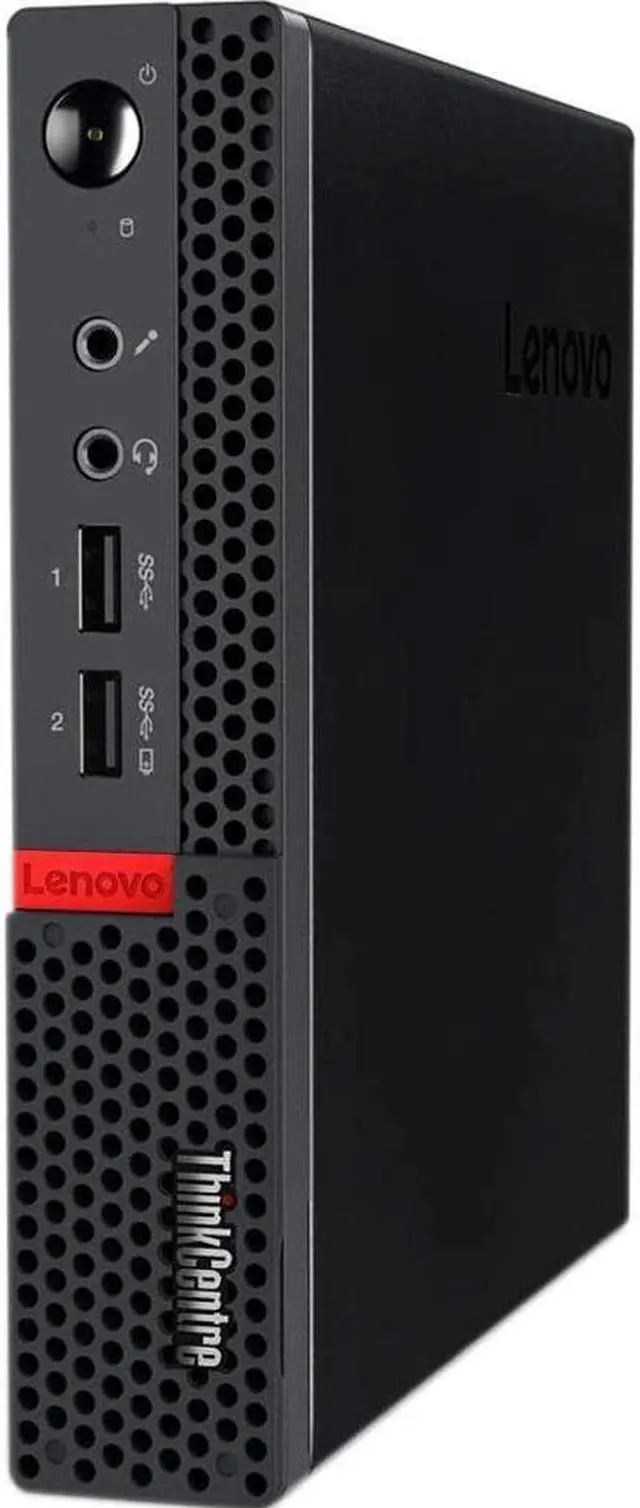 Alt view image 2 of 7 - Lenovo ThinkCentre M625q Business Mini Desktop (AMD E2-9000e, Integrated Graphics, 4GB DDR4, 128GB SSD, 65W PSU, RJ-45, 2 Display Port, Win 11 Home) (Renewed)