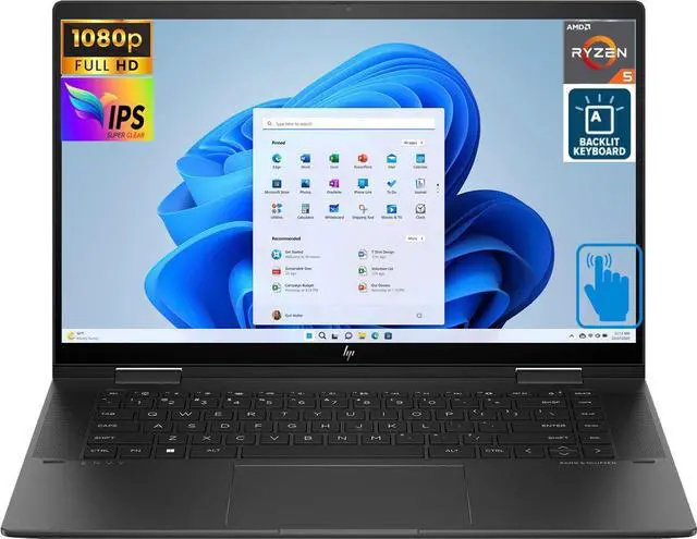 HP Envy x360 Home & Business 2-in-1 Laptop (AMD Ryzen 5 7530U 6