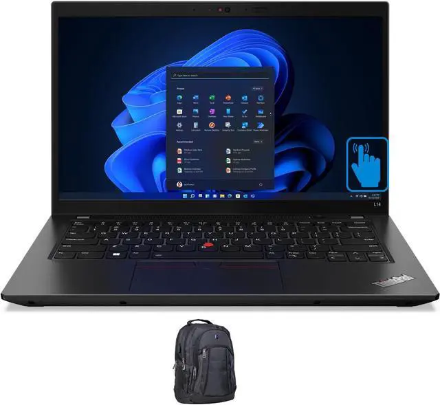 Main image of Lenovo ThinkPad L14 Gen 3 Home & Business Laptop (AMD Ryzen 5 PRO 5675U 6-Core, 14.0" 60 Hz Touch Full HD (1920x1080), AMD Radeon, 32GB RAM, Win 11 Pro) with Premium Backpack