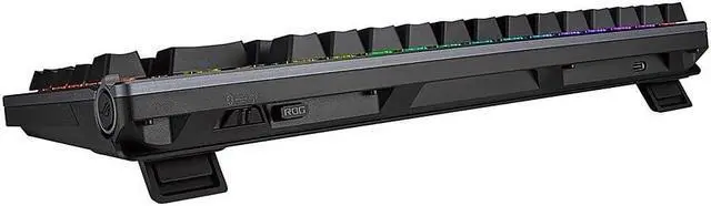 Alt view image 7 of 7 - ASUS ROG Azoth 75% TKL Bluetooth and RF Wireless Red Switch Mechanical Gaming Keyboard, Bundle with ROG Keris Mouse, Gasket-Mount, Three-Layer Dampening, Hot-Swappable Switches, Gunmetal Color