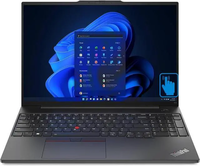 Main image of Lenovo ThinkPad E16 Gen 1 Home & Business Laptop (AMD Ryzen 5 7530U 6-Core, 40GB RAM, 512GB PCIe SSD, AMD Radeon, 16.0" 60 Hz Touch Wide UXGA (1920x1200), Fingerprint, Wifi, Bluetooth, Win 11 Pro)
