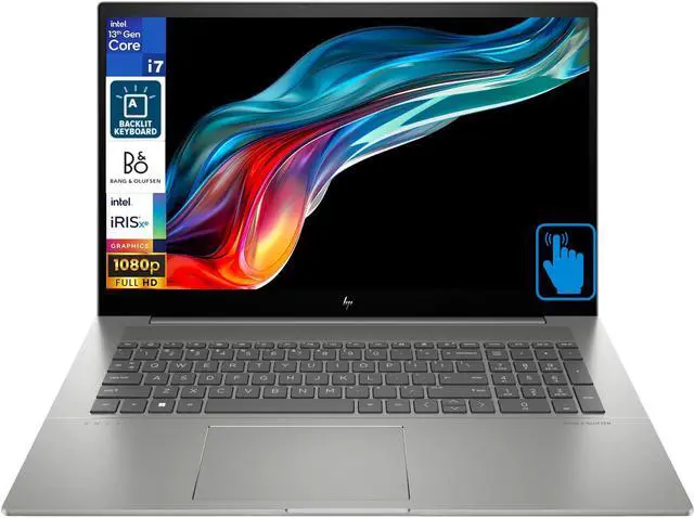 Main image of HP Envy Home & Business Laptop (Intel i7-13700H 14-Core, 64GB RAM, 1TB PCIe SSD, Intel Iris Xe, 17.3" 60 Hz Touch Full HD (1920x1080), Wifi, Bluetooth, Backlit KB, Webcam, Win 11 Pro) Refurbished