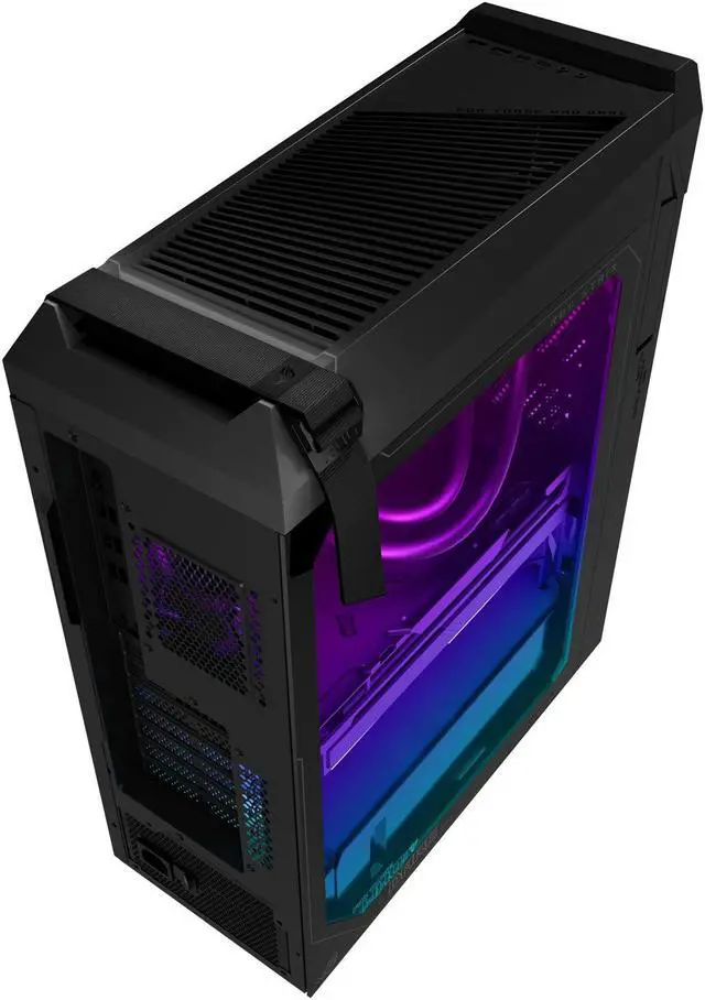 Alt view image 6 of 7 - ASUS ROG STRIX G16CH Gaming Desktop PC (Intel i7-14700F 20-Core, GeForce RTX 4070 12GB, 16GB DDR5 5600MHz RAM, 1TB PCIe SSD, Wifi, Bluetooth, Win 10 Pro) with Microsoft 365 Personal , Dockztorm Hub