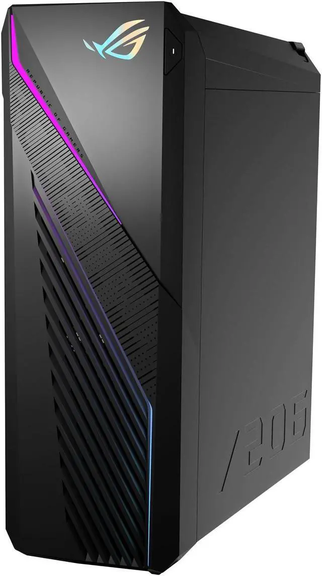 Alt view image 7 of 7 - ASUS ROG STRIX G16CH Gaming Desktop PC (Intel i7-14700F 20-Core, GeForce RTX 4070 12GB, 16GB DDR5 5600MHz RAM, 1TB PCIe SSD, Wifi, Bluetooth, Win 10 Pro) with Microsoft 365 Personal , Dockztorm Hub