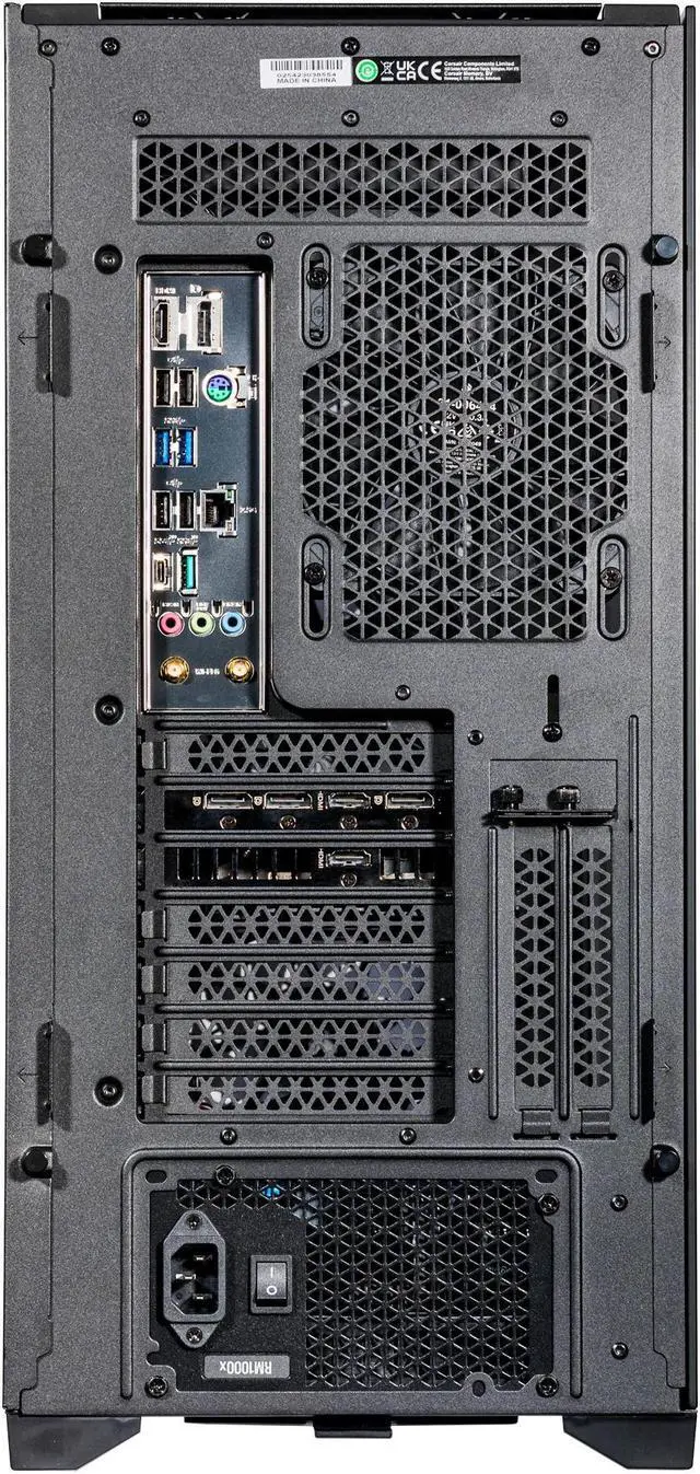 Alt view image 7 of 7 - Velztorm Aciex 14th Gen Gaming Desktop PC (Intel i9-14900K, AMD Radeon RX 9060 XT, 32GB DDR5, 2TB PCIe SSD, 360mm AIO, 1000W PSU, WiFi 6, Bluetooth 5.2, RJ-45, 1 Display Port, Win 11 Home)