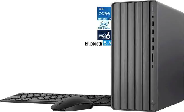 Main image of HP Envy Business Desktop (Intel i7-14700 20-Core, 16GB RAM, 1TB SSD, Intel UHD 770, Wifi, Bluetooth, Black, Win 11 Home) (Renewed)