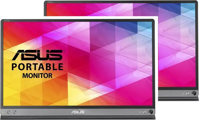 Main image of ASUS MB16AC 15.6" Monitor: 60Hz Refresh Rate, 5 ms response time, Full HD (1920x1080) FHD, Anti-glare Screen, VESA Compatible- Ideal for Home & Business Use, Pack-2