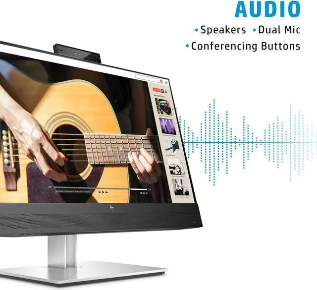 Alt view image 7 of 7 - HP Business E24mv G4 169L0AA#ABA 24" Monitor: 60Hz Refresh Rate, 5 ms response time, Full HD (1920x1080) IPS, Anti-glare Screen, VESA Compatible- Ideal for Home & Business Use