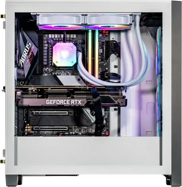 Alt view image 3 of 7 - Velztorm iCUE Certified Argentux Custom Built Gaming Desktop PC (Intel i7-11700K, GeForce RTX 5070 Ti, 32GB DDR4, 2TB PCIe SSD, RGB Fans, 240mm AIO, 750W PSU, WiFi 6, Bluetooth 5.1, RJ-45, Win 11 Pro)