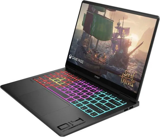 Alt view image 3 of 6 - HP OMEN Transcend Gaming Laptop (Intel Ultra 9-185H 16-Core, 14.0" 120 Hz 2.8K (2880x1800), GeForce RTX 4070, 32GB LPDDR5X 7466MHz RAM, 1TB SSD, Backlit KB, Wifi, Win 11 Home) with Premium Backpack