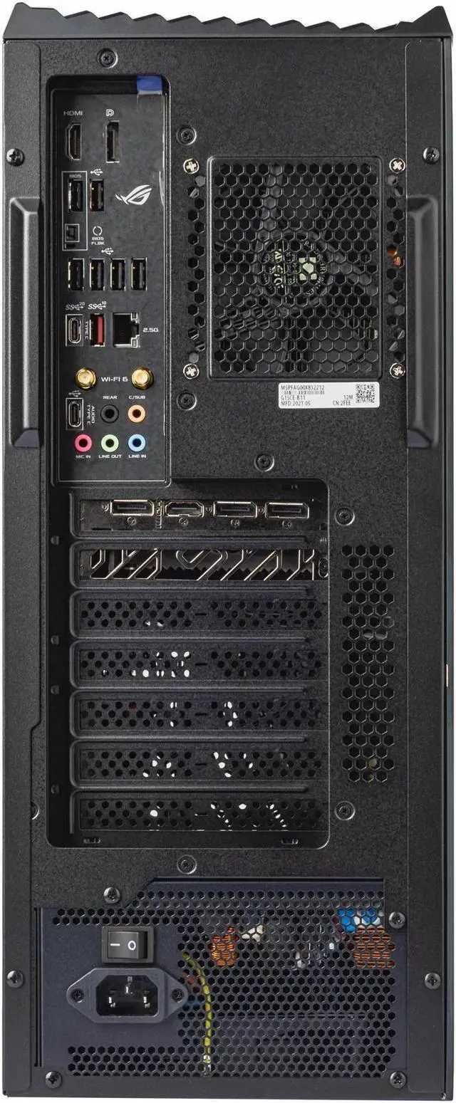 Alt view image 5 of 7 - ASUS ROG Gaming & Entertainment Desktop PC (Intel i7-11700KF 8-Core, 32GB RAM, 512GB m.2 SATA SSD + 2TB HDD (3.5), Wifi, USB 3.2, HDMI, Bluetooth, Display Port, Win 10 Home) Renewed