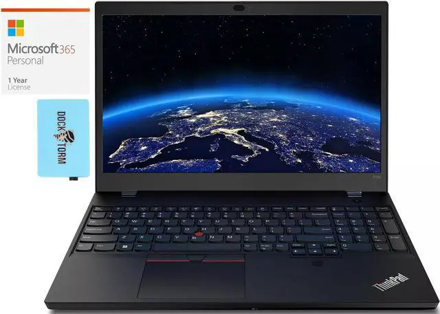 Main image of Lenovo ThinkPad P15v Gen 3 Workstation Laptop (Intel i7-12700H 14-Core, 15.6" 60 Hz Full HD (1920x1080), NVIDIA T1200, 16GB DDR5 4800MHz RAM, Win 11 Pro) with Microsoft 365 Personal , Dockztorm Hub