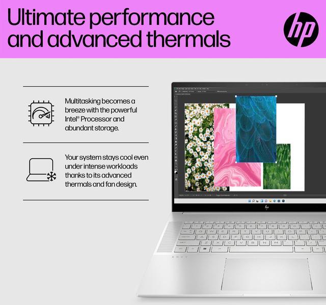Alt view image 7 of 7 - HP Envy 16t-h1000 Home & Business Laptop (Intel i7-13700H 14-Core, 16GB DDR5 5200MHz RAM, 2TB PCIe SSD, Intel Arc A370M, 16.0" 120 Hz Wide QXGA (2560x1600), Wifi, Bluetooth, Win 11 Pro)