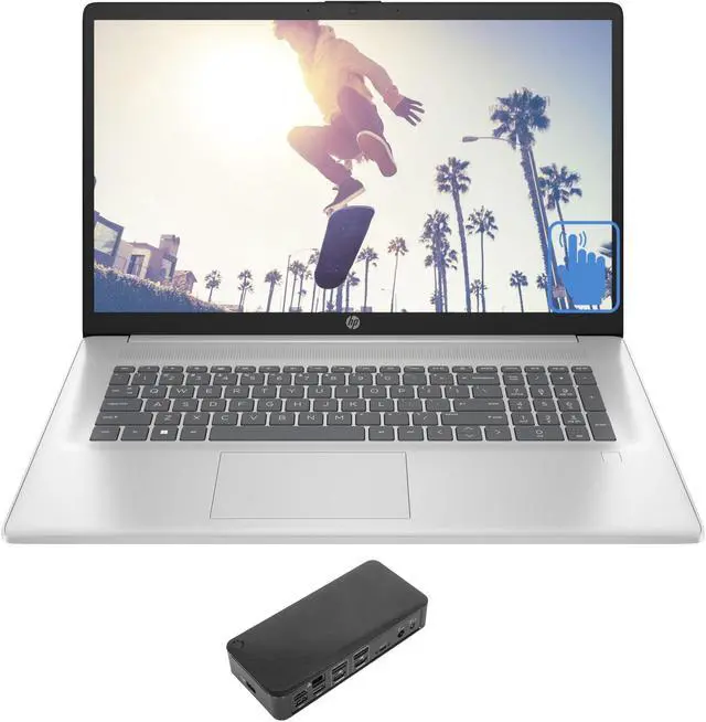 HP 17t-cn300 Home & Business Laptop (Intel i7-1355U 10-Core, 17.3