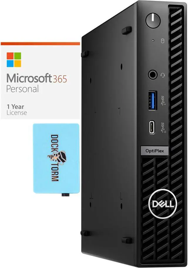 Main image of Dell Optiplex Micro 7020 Home & Business Mini Desktop (Intel i5- 14500T 14-Core, 64GB DDR5 4800MHz RAM, 8TB PCIe SSD, Win 11 Pro) with Microsoft 365 Personal , Dockztorm Hub