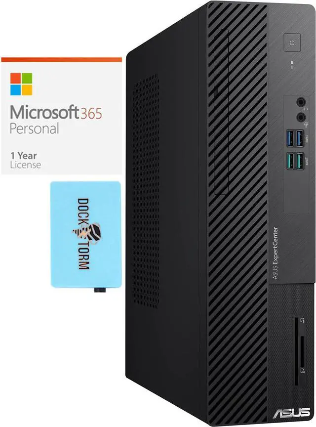 Main image of ASUS ExpertCenter D5 Home & Business Mini Desktop (Intel i5-12400 6-Core, Intel UHD 730, 64GB RAM, 512GB PCIe SSD + 2TB HDD (3.5), Wifi, Win 11 Pro) with Microsoft 365 Personal , Dockztorm Hub