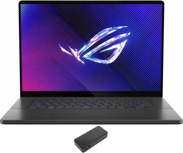 Main image of ASUS ROG Zephyrus G16 Gaming & Entertainment Laptop (Intel Ultra 9-185H 16-Core, 16.0" 240 Hz Wide QXGA (2560x1600), GeForce RTX 4090, 32GB LPDDR5X 7466MHz RAM, Win 11 Home) with USB-C Dock