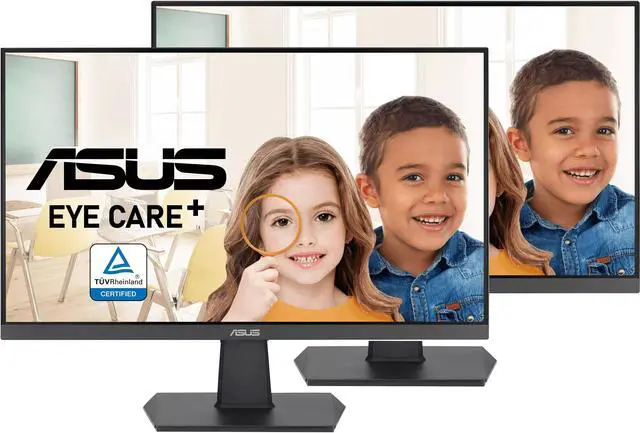Main image of ASUS VA27EHF 27" Monitor: 100Hz Refresh Rate, 1 ms response time, Full HD (1920x1080) IPS, Non-glare Screen, VESA Compatible- Ideal for Gaming & Business Use, Pack-2