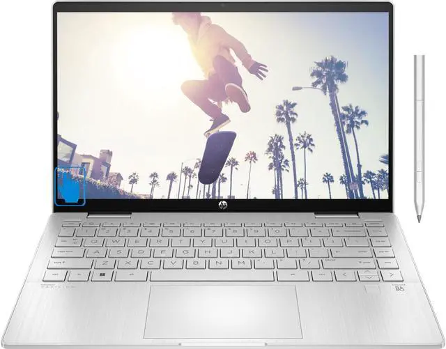 Main image of HP Pavilion x360 2-in-1 Laptop 14.0" Touchscreen IPS FHD Display (Intel i5-1335U, 8GB RAM, 256GB PCIe SSD, Backlit KB, Fingerprint, Active Pen, B&O Speakers, Win 11 Pro)