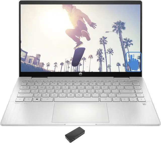 Main image of HP 15t-fd000 School & Business Laptop (Intel i5-1334U 10-Core, 15.6" 60 Hz Touch Full HD (1920x1080), Intel UHD, 8GB RAM, 256GB SSD, Backlit KB, Wifi, Webcam, Win 11 Home) with USB-C Dock