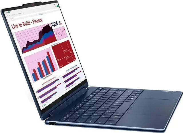 Alt view image 2 of 7 - Lenovo Yoga 9i Home & Business 2-in-1 Laptop (Intel Ultra 7-155H 16-Core, 14.0" 120 Hz Touch 2.8K (2880x1800), Intel Arc, Win 11 Pro) with Microsoft 365 Personal , Dockztorm Hub