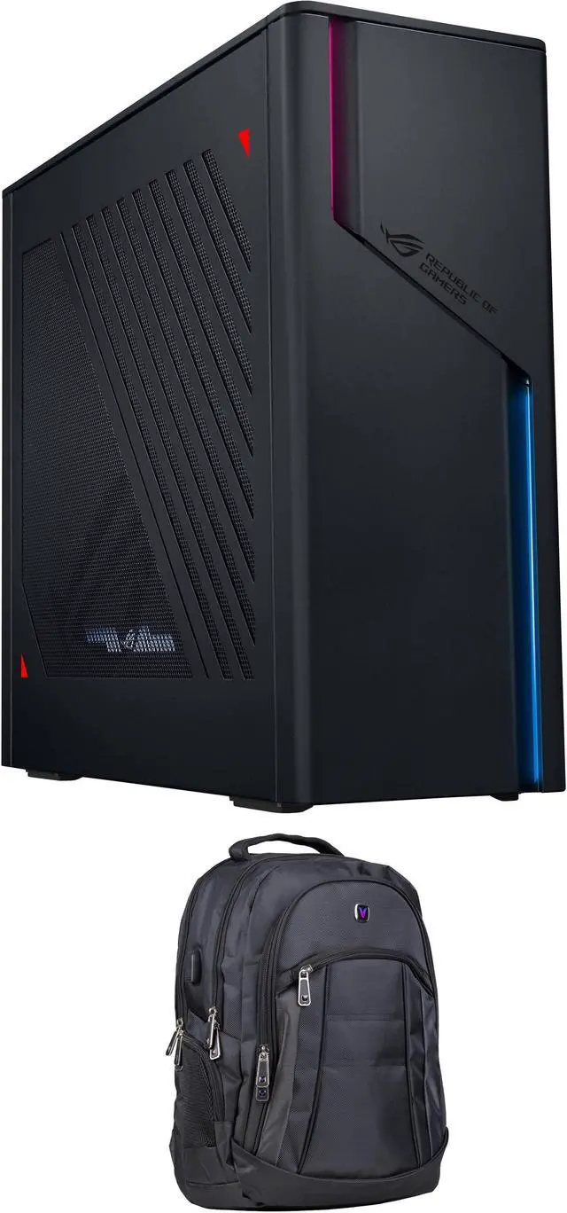Main image of ASUS ASUS ROG G22CH-PB776 Gaming & Entertainment Desktop PC (Intel i7-13700F 16-Core, GeForce RTX 4070, 32GB DDR5 4800MHz RAM, 2x1TB PCIe SSD (2TB), Wifi, Win 11 Home) with Premium Backpack