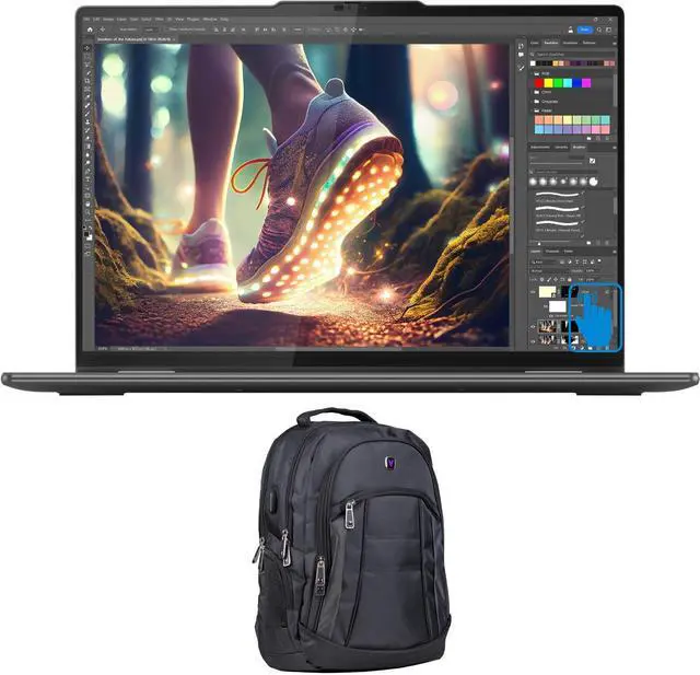 Main image of Lenovo Yoga 7i Home & Business 2-in-1 Laptop (Intel Core Ultra 7 155U 12-Core, 16.0" 60 Hz Touch Wide UXGA (1920x1200), Intel Graphics, 16GB LPDDR5X 7466MHz RAM, Win 11 Home) with Premium Backpack