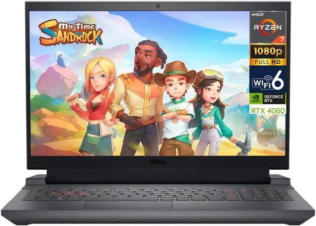 Main image of Dell G15 Gaming & Entertainment Laptop (AMD Ryzen 7 7840HS 8-Core, 16GB DDR5 4800MHz RAM, 512GB SSD, GeForce RTX 4060, 15.6" 165 Hz Full HD (1920x1080), Wifi, Bluetooth, Win 11 Home) Refurbished