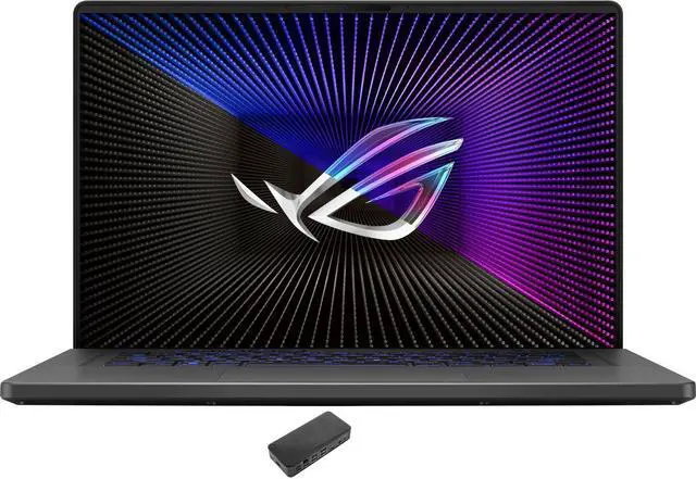 Main image of ASUS ROG Zephyrus G16 Gaming Laptop 16.0" 165Hz OLED WUXGA Display (Intel i7-13620H, GeForce RTX 4070 8GB, 48GB DDR4, 8TB PCIe SSD, RGB KB, Thunderbolt 4, WiFi 6E, Webcam, Win 11 Home) w/USB-C Dock
