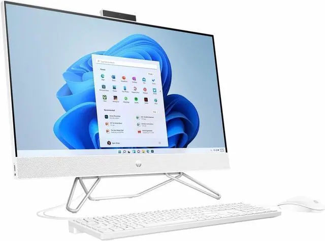 Alt view image 2 of 7 - HP 27-cb0070 Business All-in-One 27" Touchscreen IPS FHD Display (AMD Ryzen 7 5700U, 32GB DDR4, 2TB PCIe SSD, AMD Radeon, WiFi 5, Webcam, Bluetooth 5.0, Win 11 Home) (Renewed)