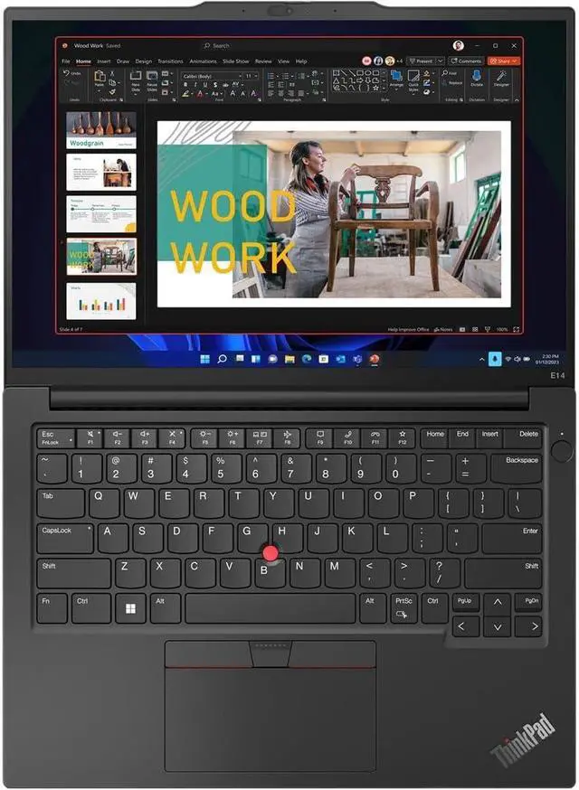 Alt view image 5 of 7 - Lenovo ThinkPad E14 G5 Business Laptop (Intel i7-1355U 10-Core, 40GB RAM, 512GB M.2 2242 PCIe SSD, Intel Iris Xe, 14.0" 60 Hz Wide UXGA (1920x1200), Wifi, Bluetooth, Webcam, Black, Win 11 Home)