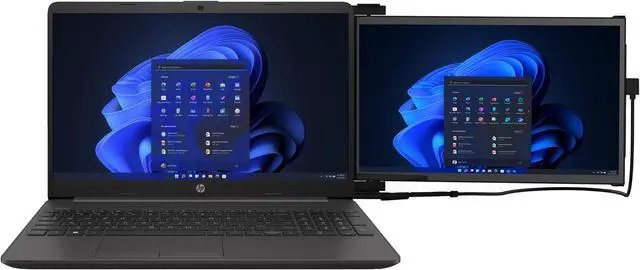 Alt view image 3 of 7 - HP 250 G9 School & Business Laptop (Intel i5-1235U 10-Core, 15.6" 60 Hz Full HD (1920x1080), Intel UHD, 64GB RAM, 2TB PCIe SSD, Wifi, Webcam, Bluetooth, Win 11 Pro) with Duex Max DS Monitor