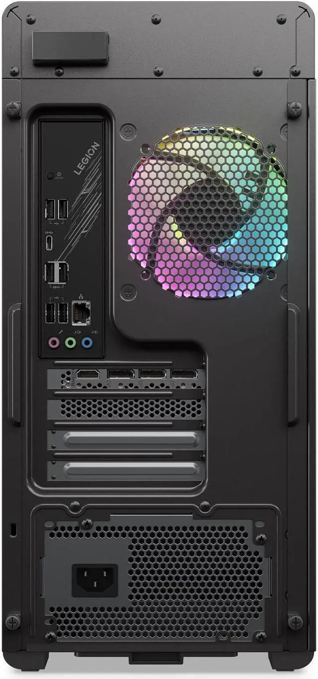 Alt view image 7 of 7 - Lenovo Legion Tower 5 Gen 8 Gaming & Entertainment Desktop PC (AMD Ryzen 7 7700 8-Core, 32GB DDR5 5200MHz RAM, 8TB PCIe SSD, GeForce RTX 4070 SUPER 12GB, Wifi, Bluetooth, Storm Grey, Win 10 Pro)