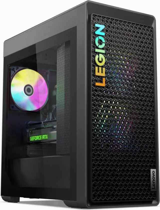 Main image of Lenovo Legion Tower 5 Gen 8 Gaming & Entertainment Desktop PC (AMD Ryzen 7 7700 8-Core, 32GB DDR5 5200MHz RAM, 8TB PCIe SSD, GeForce RTX 4070 SUPER 12GB, Wifi, Bluetooth, Storm Grey, Win 10 Pro)