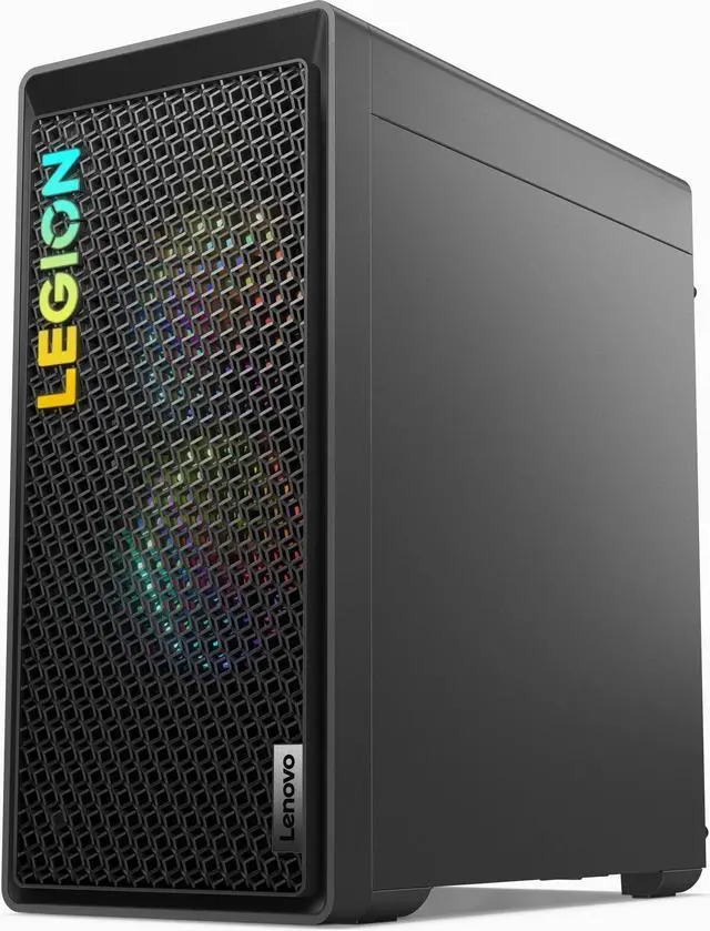 Alt view image 3 of 7 - Lenovo Legion Tower 5 Gen 8 Gaming & Entertainment Desktop PC (AMD Ryzen 7 7700 8-Core, 32GB DDR5 5200MHz RAM, 8TB PCIe SSD, GeForce RTX 4070 SUPER 12GB, Wifi, Bluetooth, Storm Grey, Win 10 Pro)